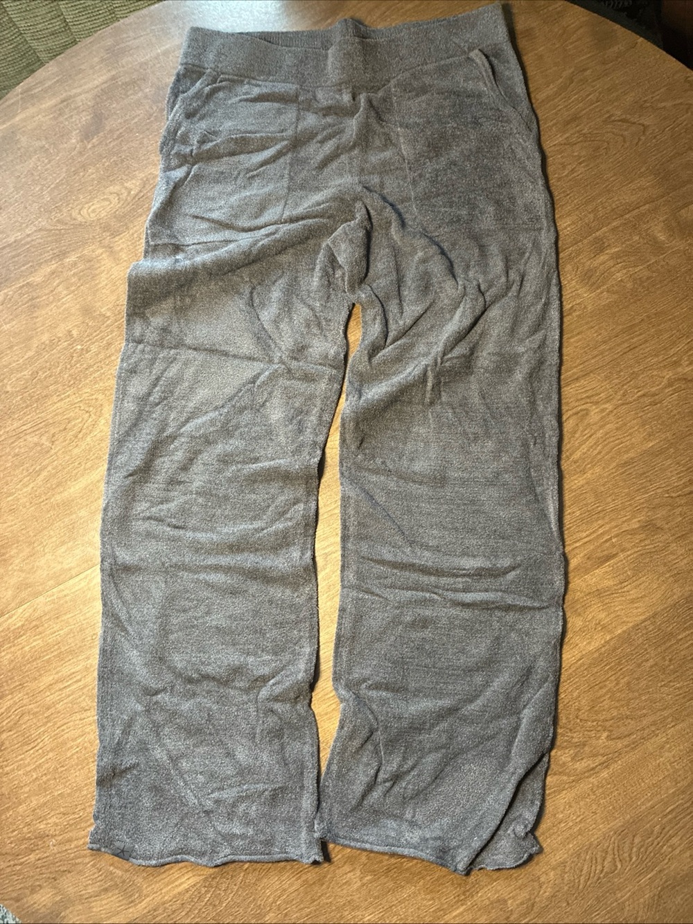 Barefoot Dreams Pants W Gray CozyChic Ultra Lite Knit Jogger NWOT BDWCU22121 Med